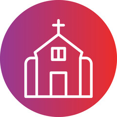 Vector Design Church Icon Style