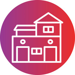 Vector Design Villa Icon Style