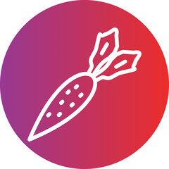 Vector Design Carrots Icon Style