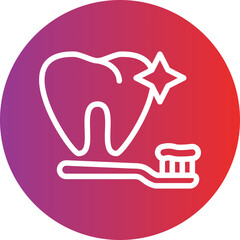 Vector Design Clean Tooth Icon Style