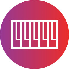 Vector Design Piano keyboard Icon Style