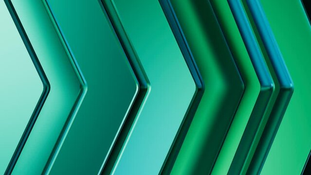 Move forward conception, geometry looped background video, calm refletion glass style