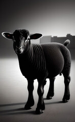 Ultimate Sacrifice: Sheep in the Holy Celebration of Eid al-Adha created with generative AI