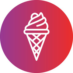 Vector Design Icecream Icon Style