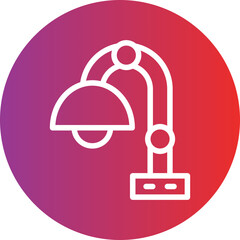 Vector Design Desk Lamp Icon Style
