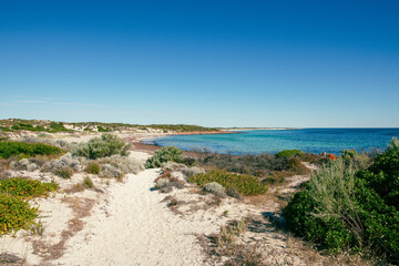 wild empty beach on the Yorke Peninsula, South Australia