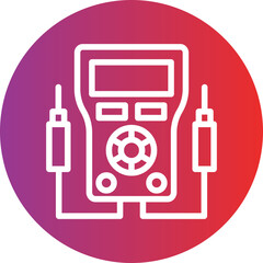 Vector Design Voltmeter Icon Style