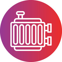 Vector Design Radiator Icon Style