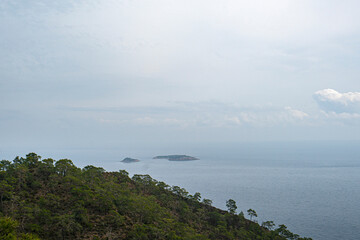 the scenic route of lycian trail, between Tekirova and Çıralı is full of amazing bays and beaches with forest and mountains.