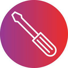 Vector Design Screwdriver Icon Style