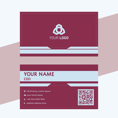 Fototapeta premium Business card vector design template.