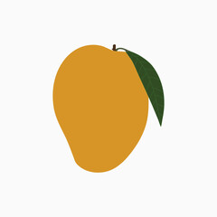  A ripe mango vector artwork