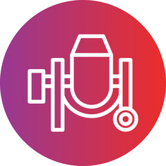 Vector Design Concerete Mixer Icon Style