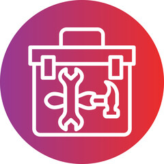 Obraz premium Vector Design Toolbox Icon Style