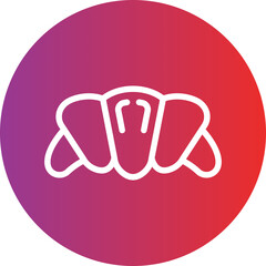 Vector Design Croissant Icon Style