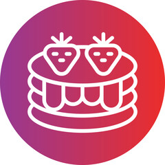 Vector Design Pancake Icon Style
