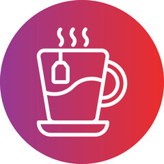Vector Design Tea Cup Icon Style