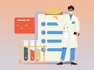 Medical Characters Anti-epidemic Flat Vector Concept Operation Hand Drawn Illustration
