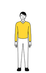 定年退職したシニア・中年男性