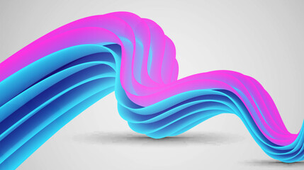 A realistic fluid object on a white background. Perfect for any use