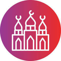Vector Design Mosque Icon Style