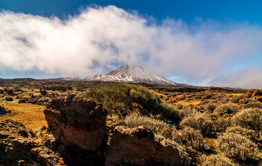 Paisaje en el Parque Nacional del Teide.