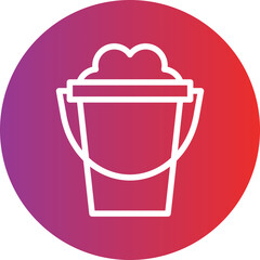 Vector Design Sand Bucket Icon Style