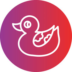 Vector Design Duck Toy Icon Style