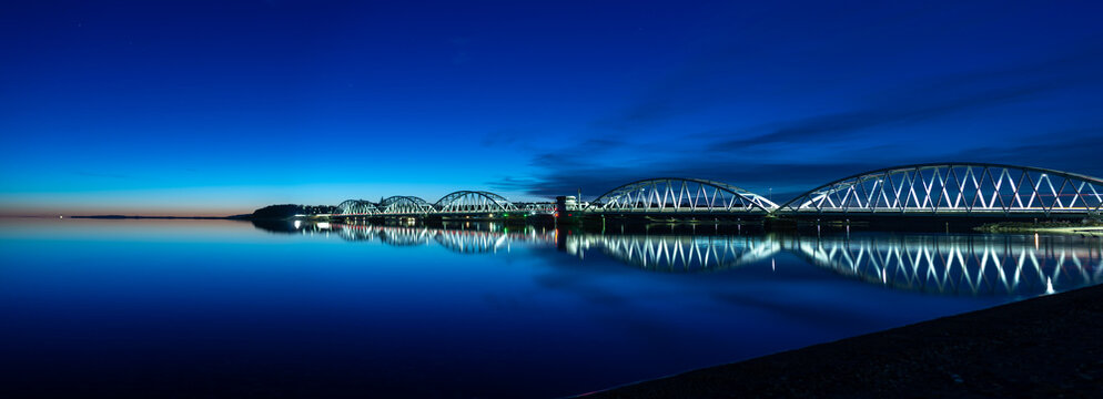 view of the river, Vildsund broen Denmark 