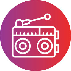 Vector Design Radio Icon Style