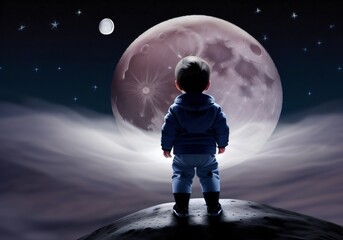 Obraz premium Boy imagination