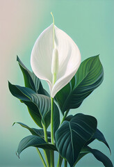 Peace lily illustration