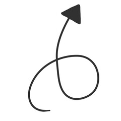 Cute arrow shape icon