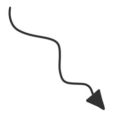 Cute arrow shape icon