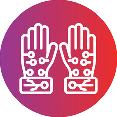 Obraz premium Vector Design Wired Gloves Icon Style