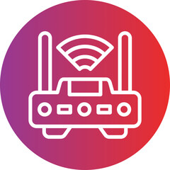 Vector Design Wifi Router Icon Style