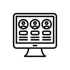 Employee Rating icon in vector. Logotype