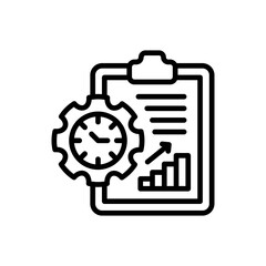 Project Management icon in vector. Logotype