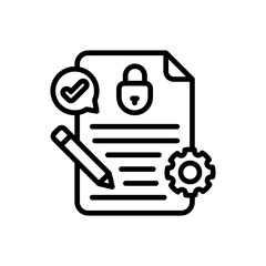Document Management icon in vector. Logotype