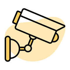 Download this premium vector of CCTV, security camera icon