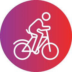 Fototapeta na wymiar Vector Design Cycling Icon Style
