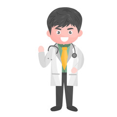 Fototapeta premium Doctor character illustration