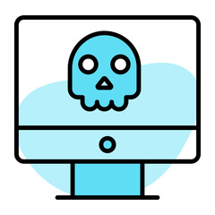 Computer hacking vector design in modern style, premium icon