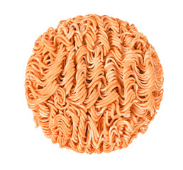  Instant noodles isolated on white background