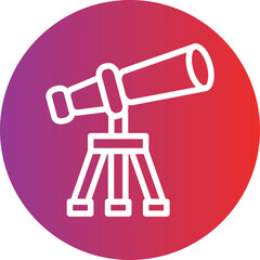 Vector Design Telescope Icon Style