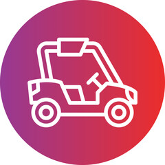 Vector Design Buggy Car Icon Style