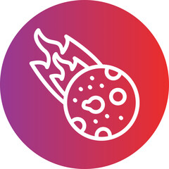 Vector Design Comet Icon Style