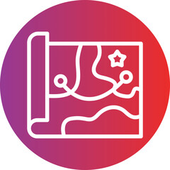 Vector Design Army Map Icon Style