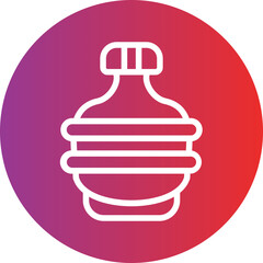 Vector Design Army Canteen Icon Style