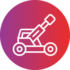 Vector Design Army Artillery Icon Style